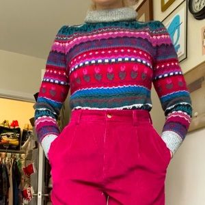 printed TURTLENECK sweater